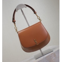 Top Design Saint Laurent Voltaire Bag in Calf Leather 753824 Caramel Brown 2025
