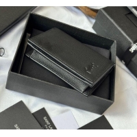 Best Product Saint Laurent Cassandre Shadow Business Card Case in Grained Leather 693492 Black 2025