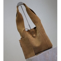 Top Grade Saint Laurent Suede Hobo Shoulder Bag 773686 Brown 2025