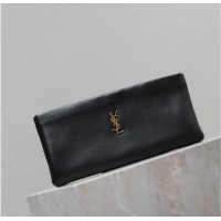 Fashion Discount Saint Laurent Calypso Long Pouch in Lambskin 774062 Black 2025