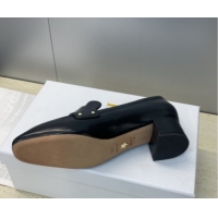 Perfect Dior D-New Loafers 3.5cm in Patent Leather Black DR121602 1216094