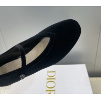 Sumptuous Dior New Ballet Flats in Suede Black DR121604 1216101