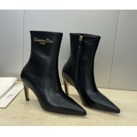 Duplicate Dior My Dior Heeled Ankle Boots 8cm in Suede Black DR121608 1216118