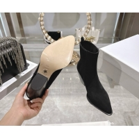 Popular Style Dior Wild Heeled Ankle Boots 5cm in Suede Black DR121610 1216132