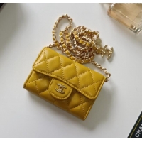 Promotional Chanel Chain Belt with Pouch in Smooth Leather 2015025 Yellow/Gold 2025