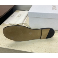 Good Looking Dior 30M Flat Slides Sandal in Calfskin Leather with CD Pearl Gold 1217027