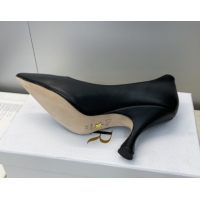 Grade Quality Dior D-Time Pumps 8cm in Calfskin Leather Black DR121703 1217040