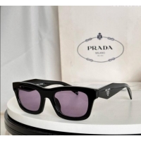 Best Price Prada Sunglasses PRC06S Black/Purple 2025