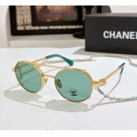 Luxury Discount Chanel Sunglasses CH4291 Green 2025