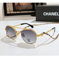 Good Quality Chanel Sunglasses CH4291 Grey/Gold 2025