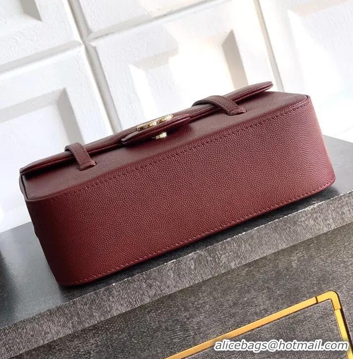 Grade Design Chanel Calfskin Leather Hobo Bag CH112703 Dark Burgundy 2025
