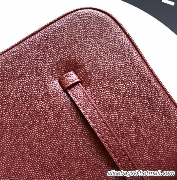 Grade Design Chanel Calfskin Leather Hobo Bag CH112703 Dark Burgundy 2025