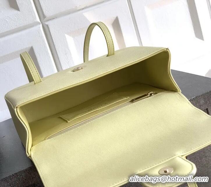 Luxury Discount Chanel Calfskin Leather Hobo Bag CH112703 Yellow 2025