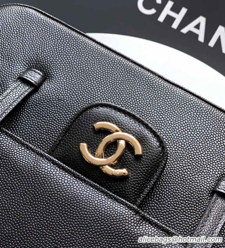 Traditional Discount Chanel Calfskin Leather Hobo Bag CH112703 Black 2025