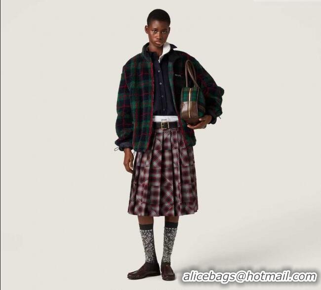 Super Quality Miu Miu Plaid Skirt MM122507 Red/Multicolor 2025