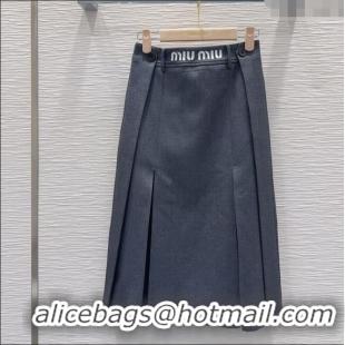 Hot Sell Cheap Miu Miu Skirt MM122504 Grey 2025