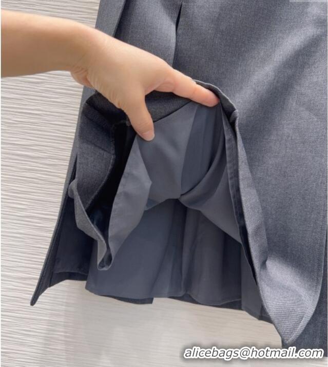 Hot Sell Cheap Miu Miu Skirt MM122504 Grey 2025
