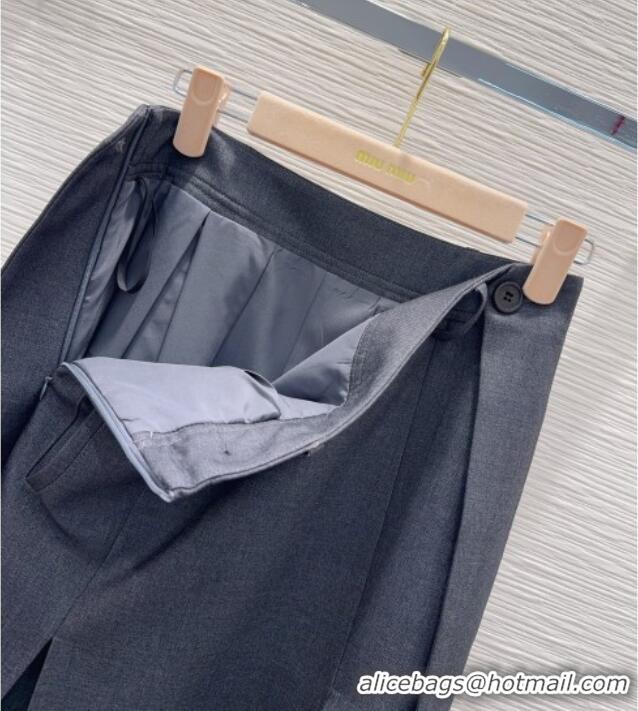 Hot Sell Cheap Miu Miu Skirt MM122504 Grey 2025