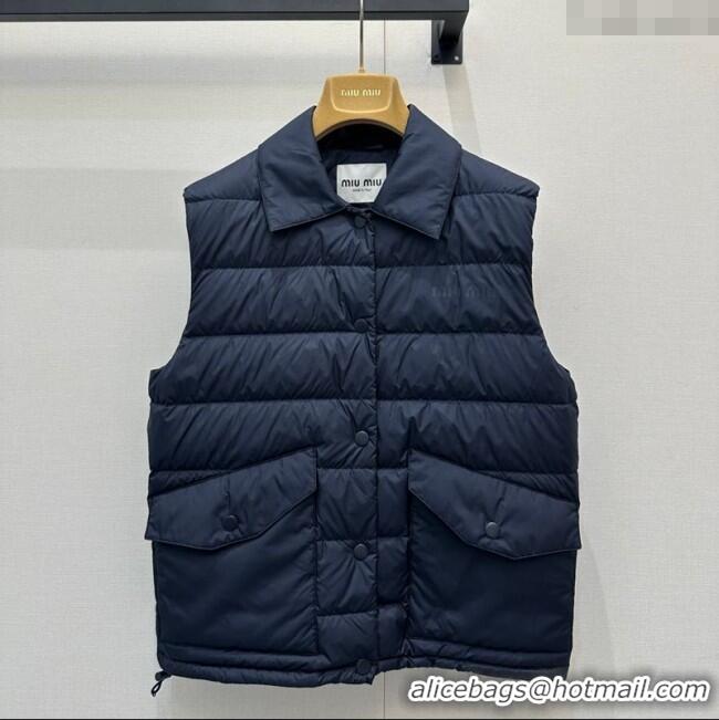 Top Grade Miu Miu Down Vest MM122509 Blue 2025