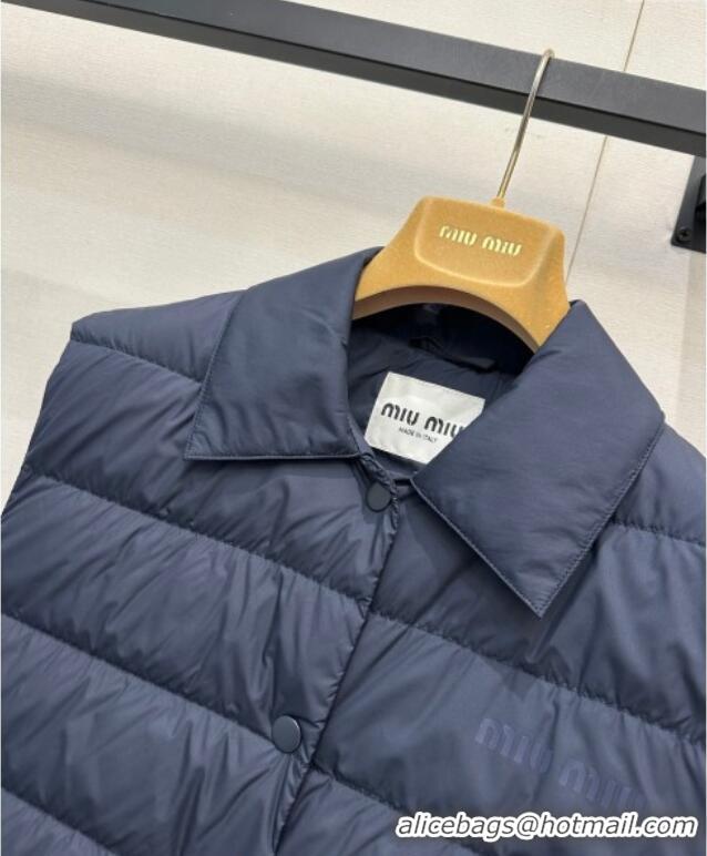 Top Grade Miu Miu Down Vest MM122509 Blue 2025