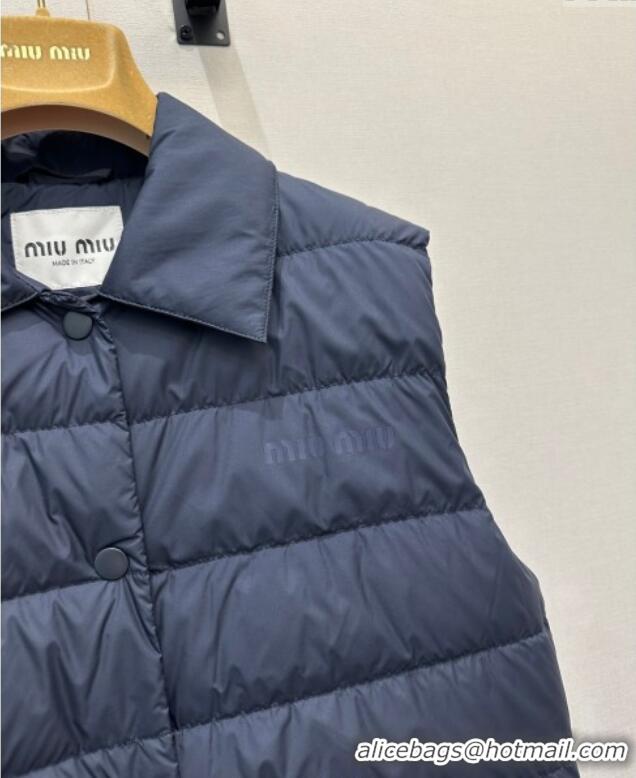 Top Grade Miu Miu Down Vest MM122509 Blue 2025
