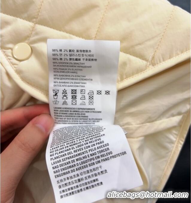 Luxury Discount Miu Miu Quilted Vest MM122512 White 2025