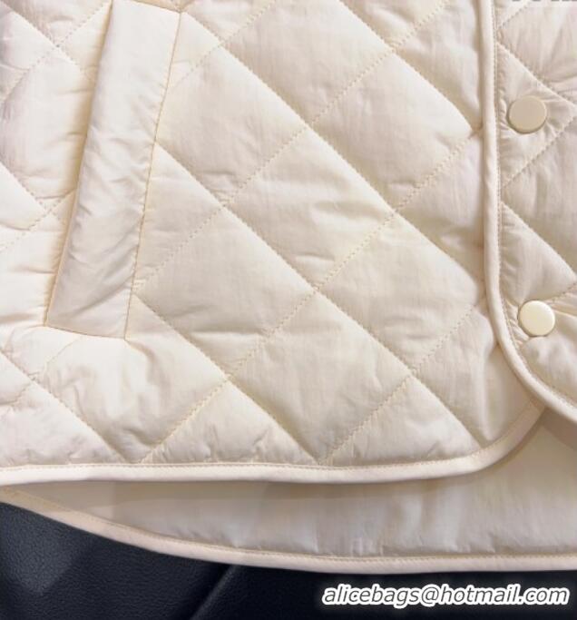 Luxury Discount Miu Miu Quilted Vest MM122512 White 2025