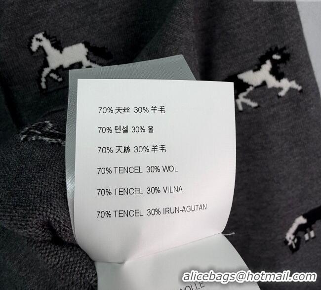 Super Quality Miu Miu Embroidered Cardigan MM122514 Grey 2025