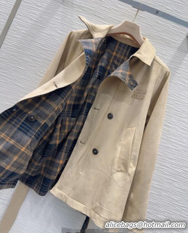 Grade Design Miu Miu Reversible Coat MM122515 Beige 2025