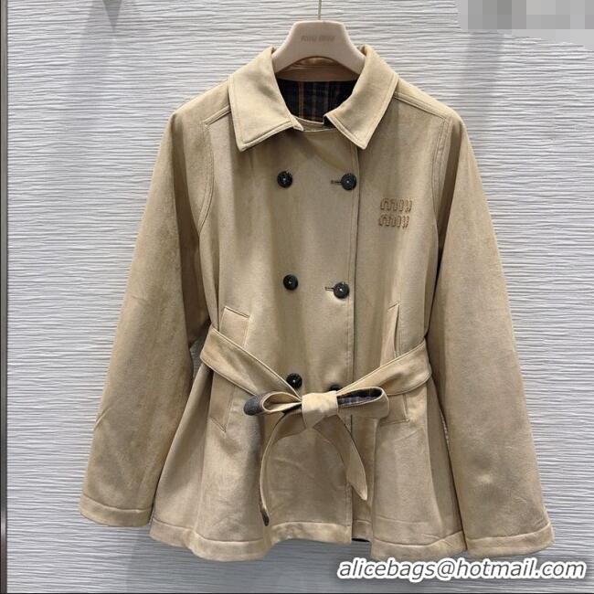 Grade Design Miu Miu Reversible Coat MM122515 Beige 2025