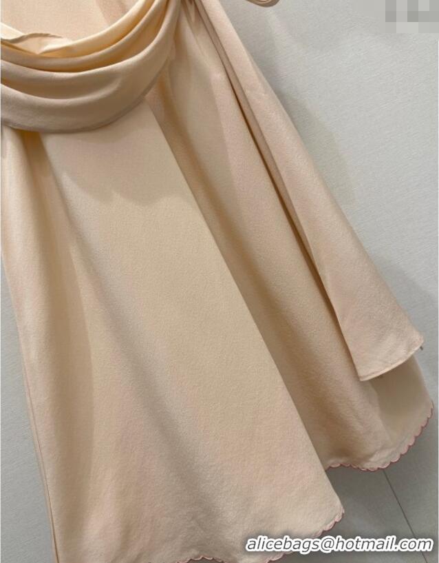 Trendy Design Miu Miu Cotton and Silk Polo Shirt Dress MM122519 Grey/Nude 2025