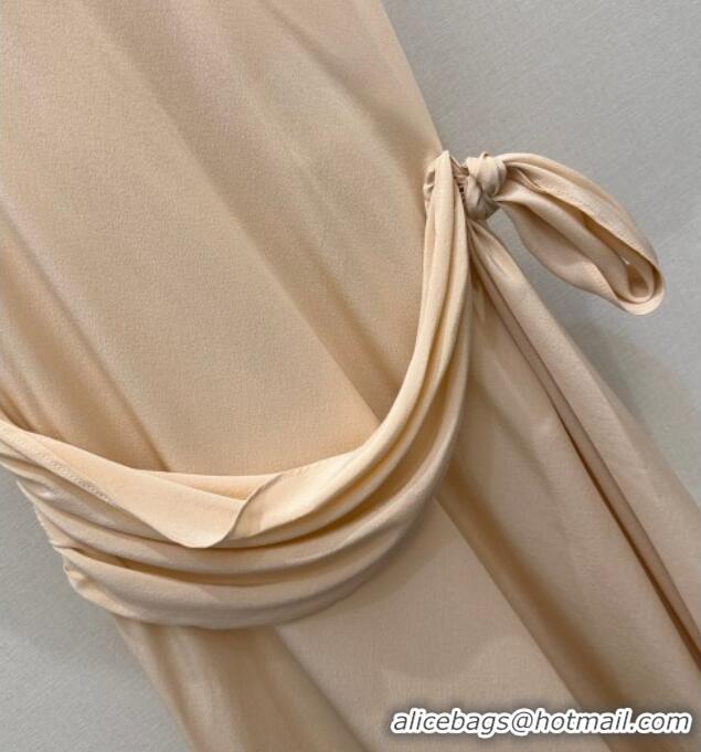 Trendy Design Miu Miu Cotton and Silk Polo Shirt Dress MM122519 Grey/Nude 2025