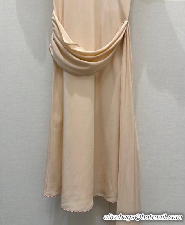 Trendy Design Miu Miu Cotton and Silk Polo Shirt Dress MM122519 Grey/Nude 2025