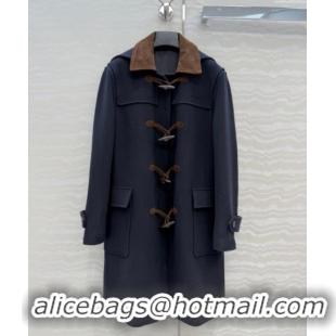 Good Quality Miu Miu Wool Coat MM122521 Blue 2025