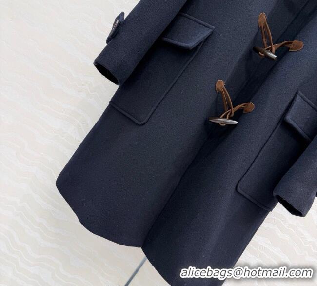 Good Quality Miu Miu Wool Coat MM122521 Blue 2025