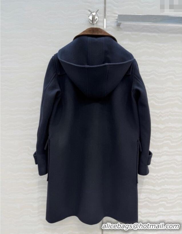 Good Quality Miu Miu Wool Coat MM122521 Blue 2025