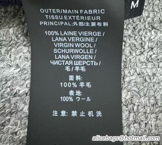 Big Discount Miu Miu Wool Cardigan with Blud Plaid Trim MM122523 Royal Blue 2025