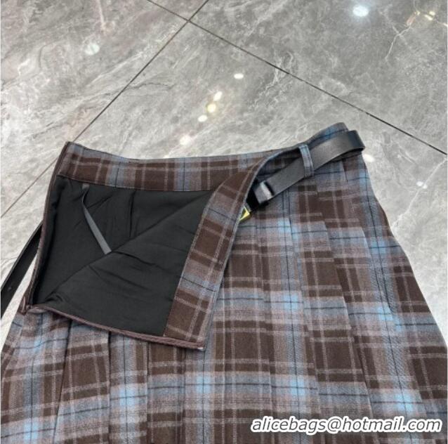 Luxury Discount Miu Miu Plaid Mini Skirt MM122525 2025