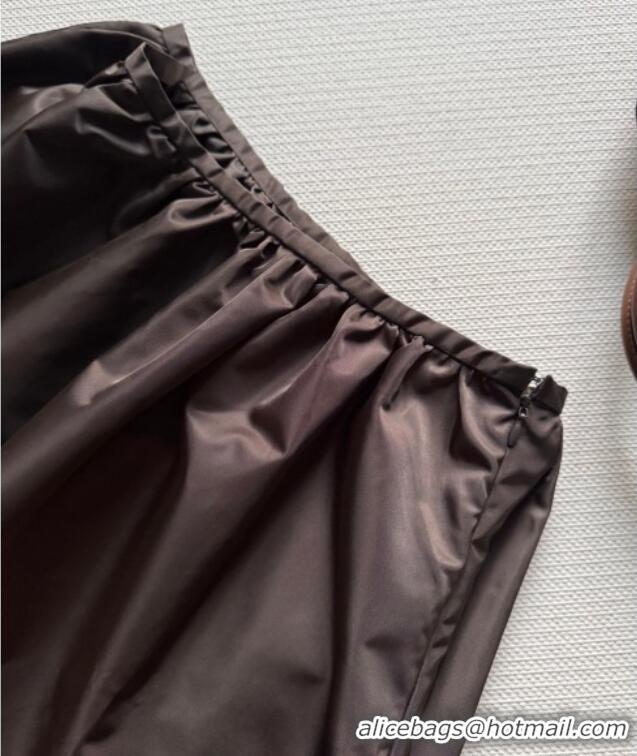 Buy Discount Miu Miu Mini Skirt Vintage MM122528 Brown 2025