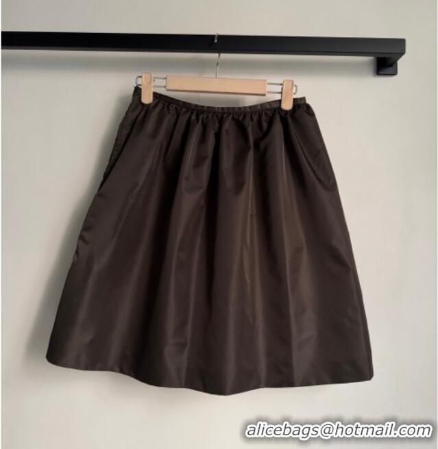 Buy Discount Miu Miu Mini Skirt Vintage MM122528 Brown 2025
