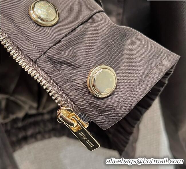 Best Price Miu Miu Jacket with Wool Neck Vintage MM122528 Brown 2025