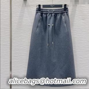 Super Quality Prada Skirt PR122601 Grey 2025