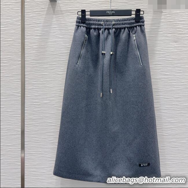 Super Quality Prada Skirt PR122601 Grey 2025