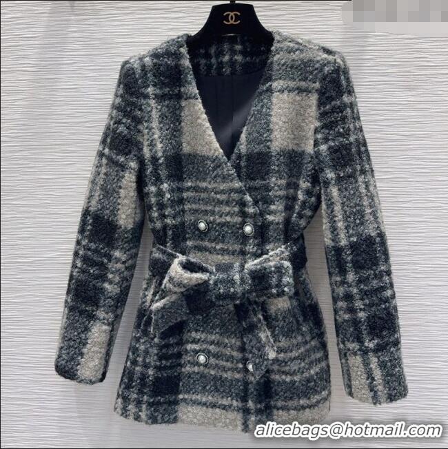 Luxury Cheap Chanel Tweed Jacket CH122601 Grey 2025