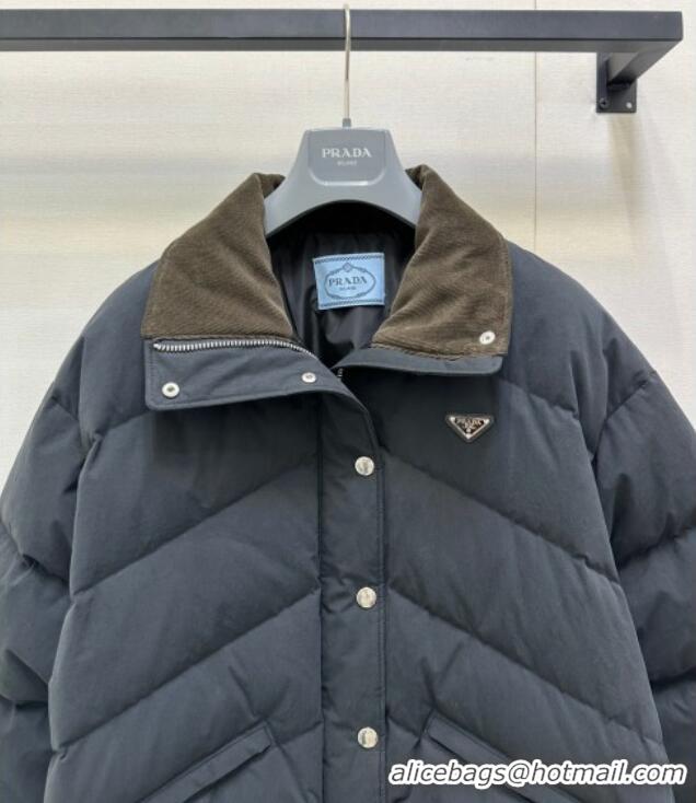 Super Quality Prada Down Jacket PR122603 Black 2025