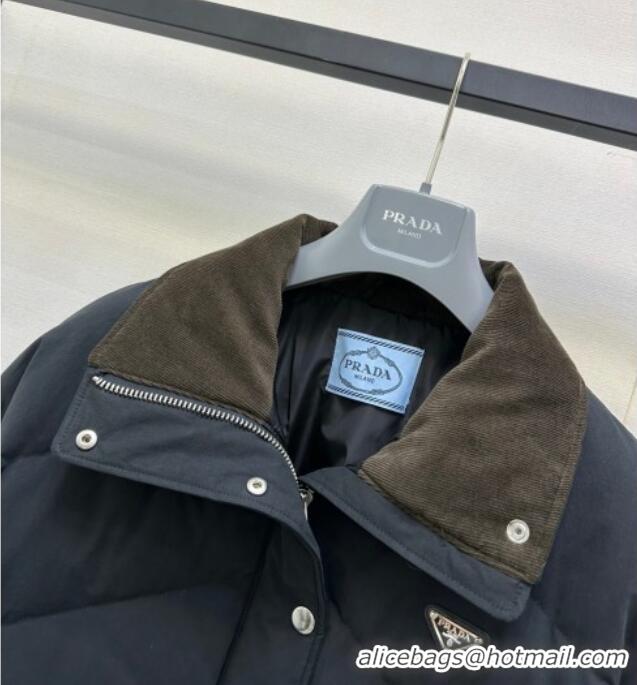 Super Quality Prada Down Jacket PR122603 Black 2025