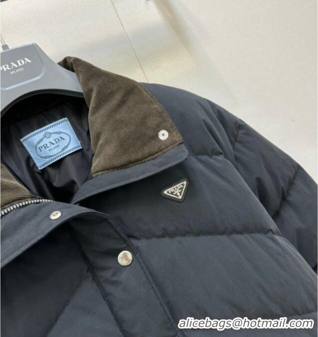 Super Quality Prada Down Jacket PR122603 Black 2025