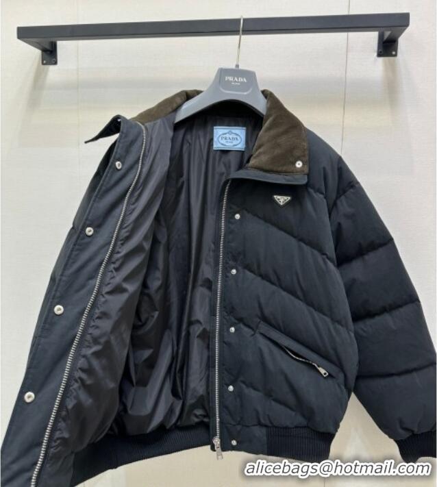 Super Quality Prada Down Jacket PR122603 Black 2025