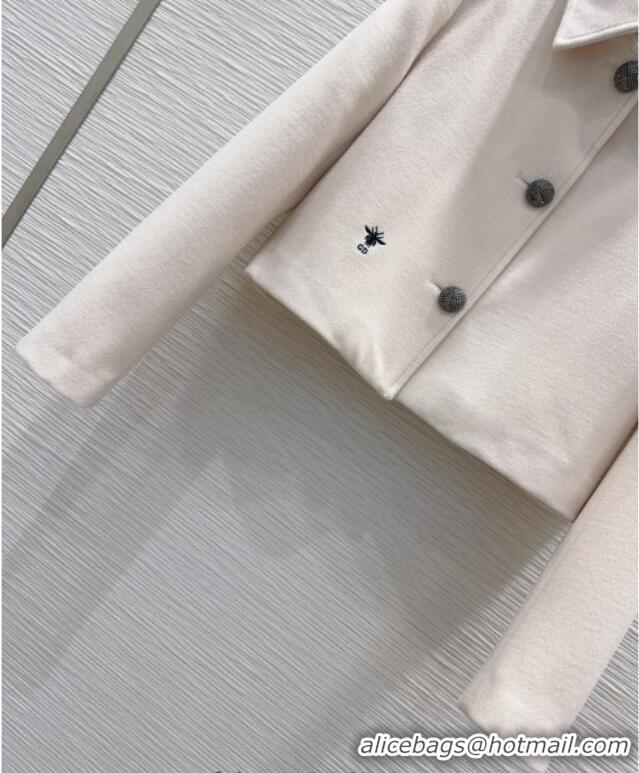 Top Grade Dior Jacket and Skirt Set DR122601 Grey White 2025