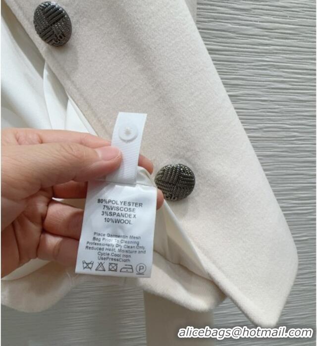 Top Grade Dior Jacket and Skirt Set DR122601 Grey White 2025